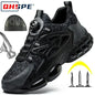 Safety Shoes Men Anti-smash Anti-puncture Work Shoes