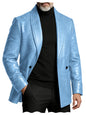 Crocodile Pattern Leather Blazer, Tuxedo Jacket