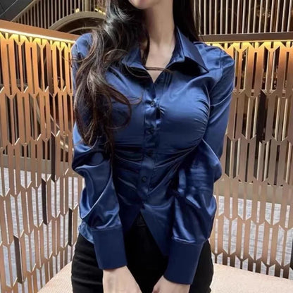 Woman Sexy Full Long Sleeve Shirts & Blouses