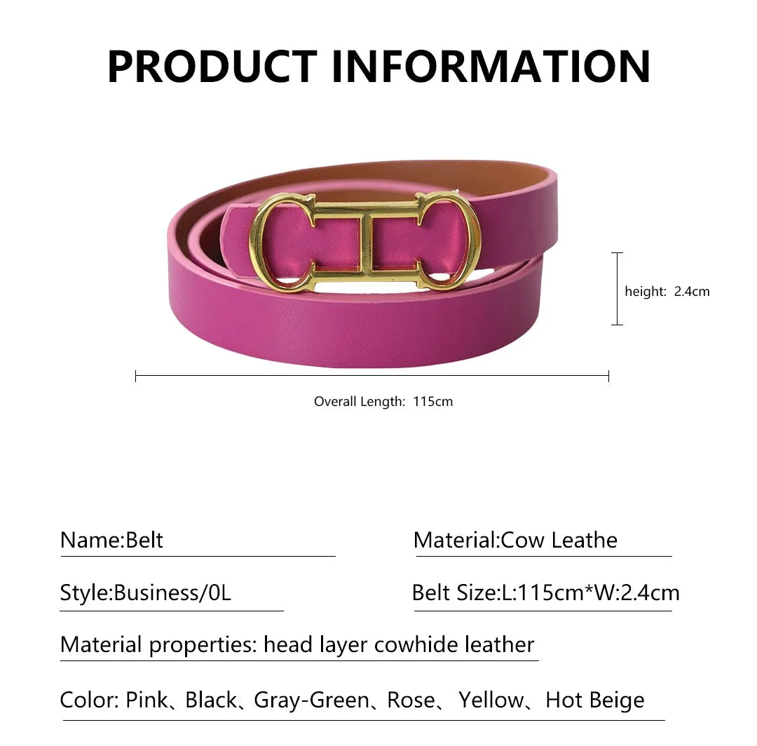 Fashionable High-quality Design Adjustable Women's Belt