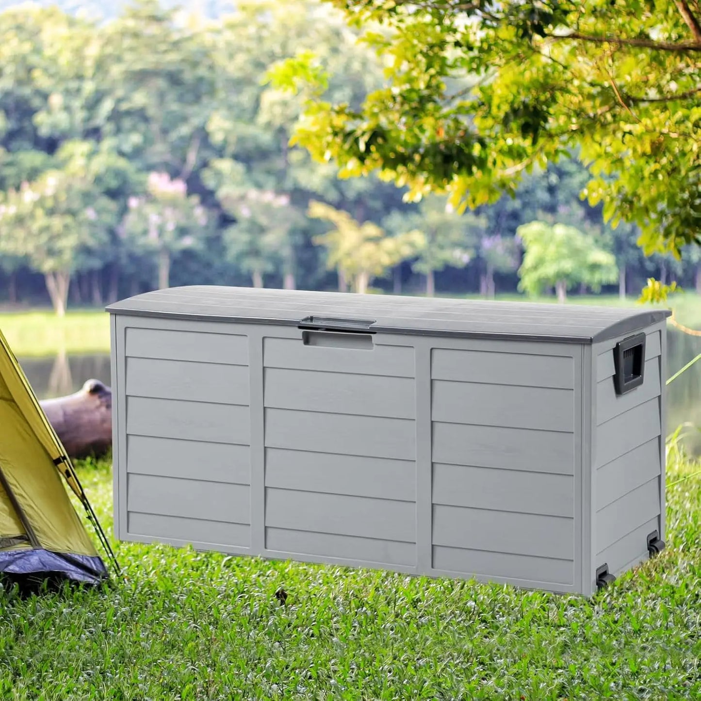 Outdoor Storage Box 75 Gallon with Wheels