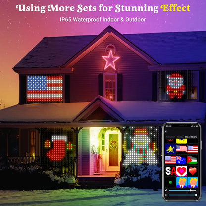 LED Smart Curtain Fairy Lights Music Strip