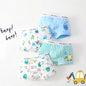 4PCS Boys Cute Cotton Comfort Antibacterial Underwear