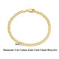 Italian Diamond Cut Cuban Link Chain Necklace