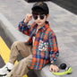 Boys' Long Sleeve Checkered Shirt for Toddler