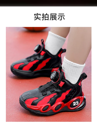 Fashion Basketball Shoes High-top PU Leather