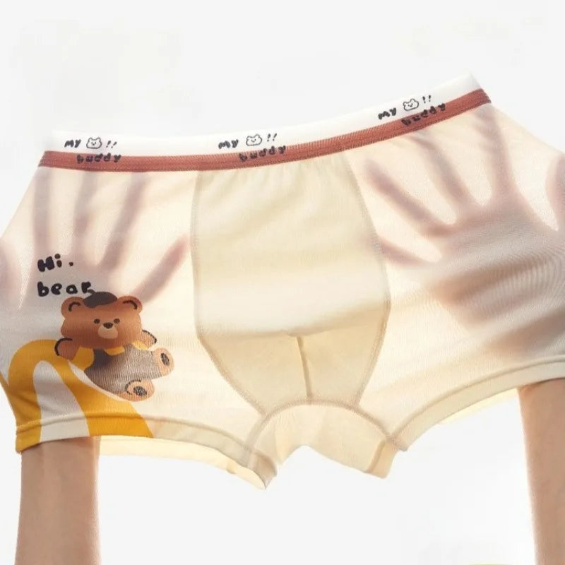 4PCS Boys Cute Mesh Breathable Comfort Underwear