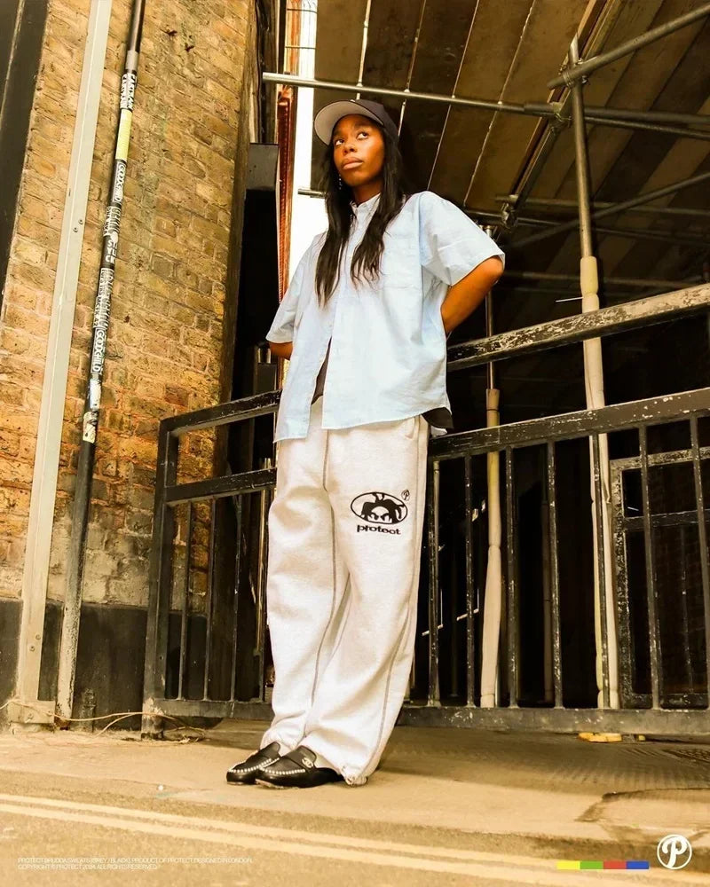 Man Long Pants Cargo Streetwear Joggers