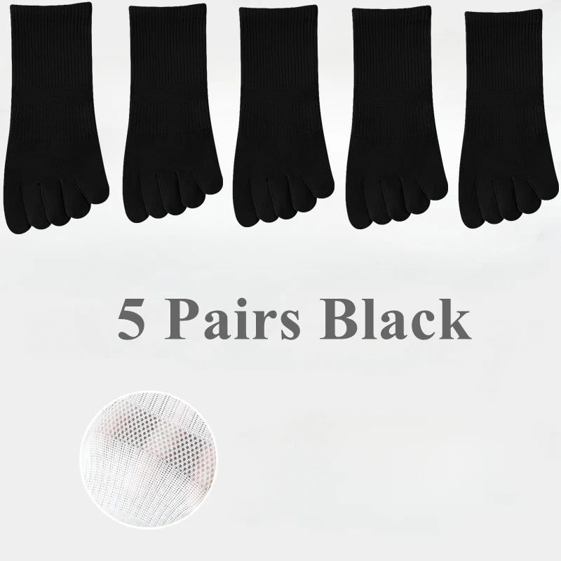 5 Pairs  Women Sports Toe Socks