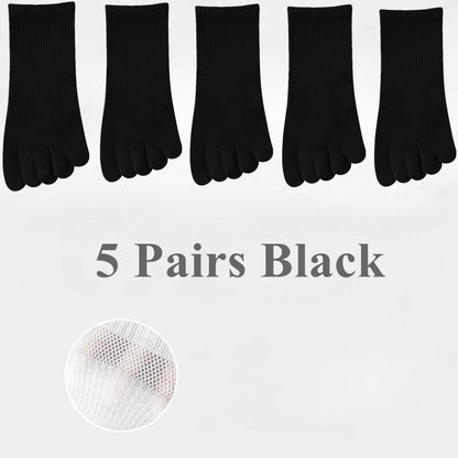 5 Pairs  Women Sports Toe Socks