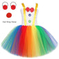 Rainbow Circus Costume Tutu Dress for Girls