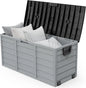 75 Gallon Outdoor Storage Box, Lockable Plastic