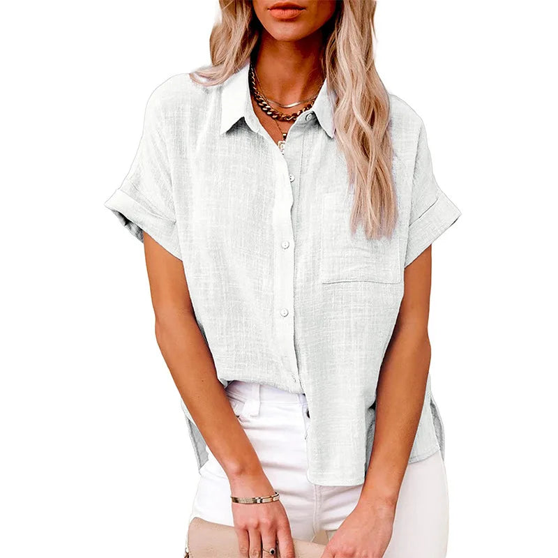 Woman Loose Casual Camisas Mujer Blouse