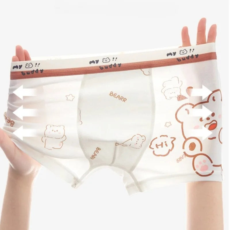 4PCS Boys Cute Mesh Breathable Comfort Underwear