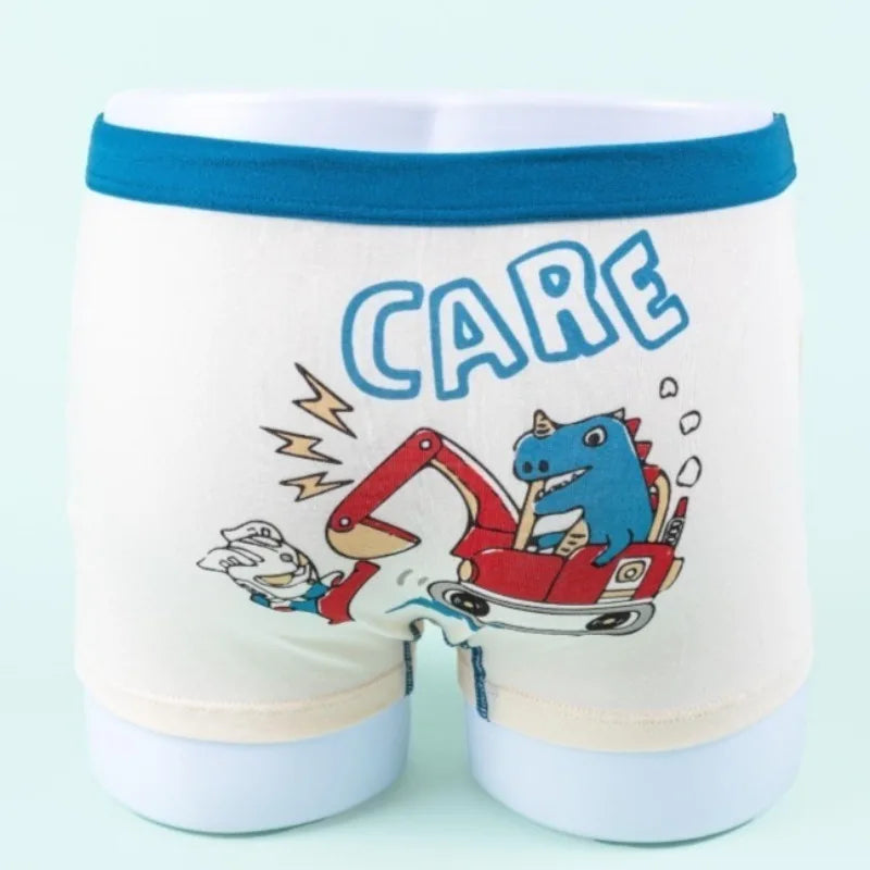 4PCS Boys Cotton Antibacterial Teenagers  Breathable Comfort Underwear