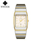 Luxury Square Men's Wristwatch Stainless Steel Waterproof