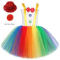Rainbow Circus Costume Tutu Dress for Girls