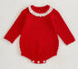 Baby Girls Knitted Bodysuit Long Sleeve Ruffled