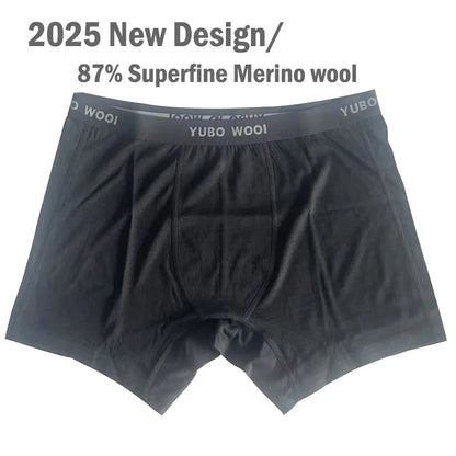 100% Merino Wool Boxer Briefs Men Underwear Breathable