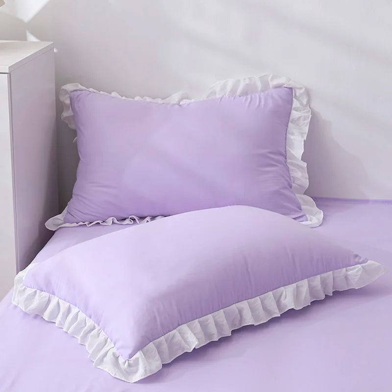 Princess Pillowcases With Ruffles Multiple Sizes Comfortable