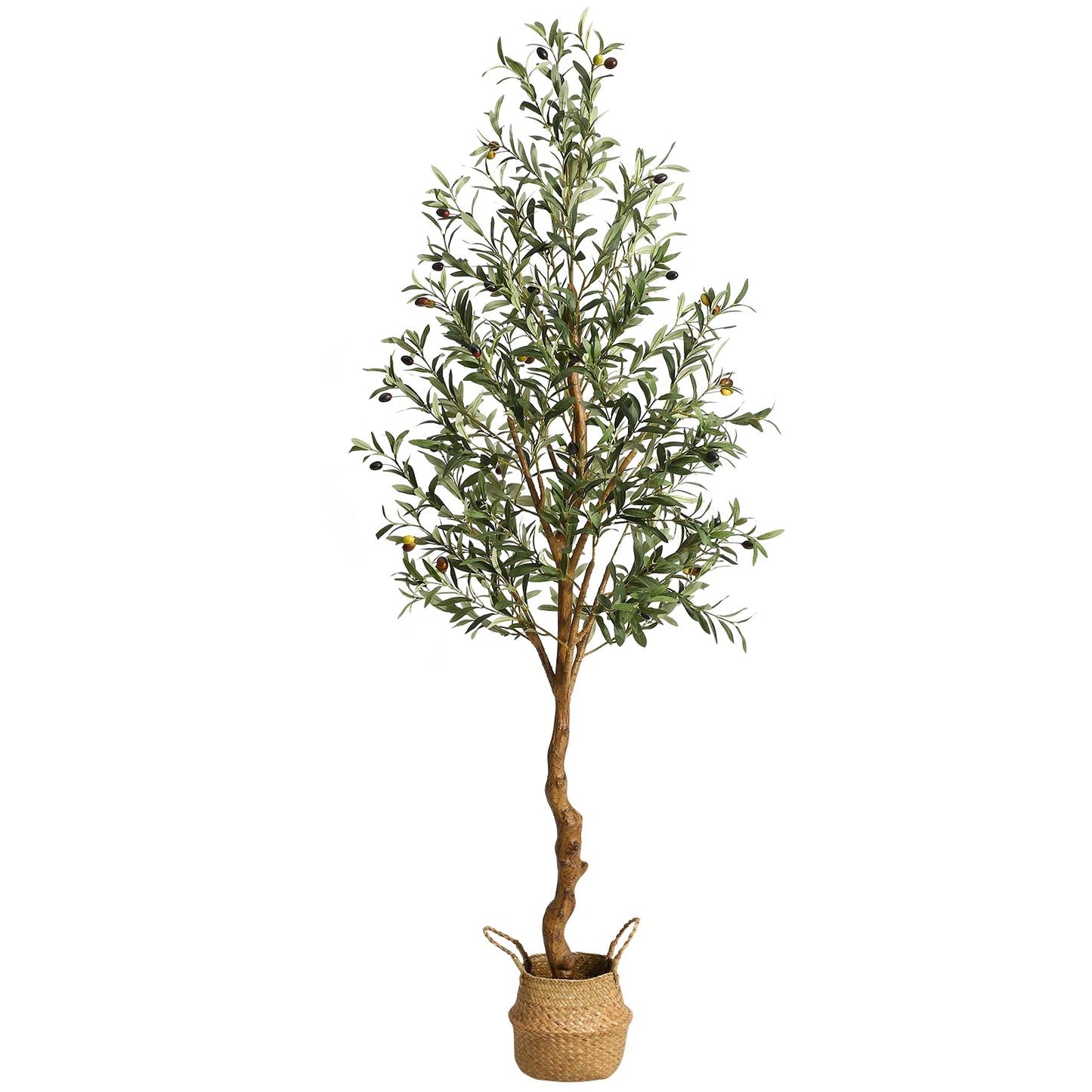 1Pc/2Pcs Artificial Olive Tree Fake Plastic Plants