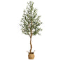 1Pc/2Pcs Artificial Olive Tree Fake Plastic Plants