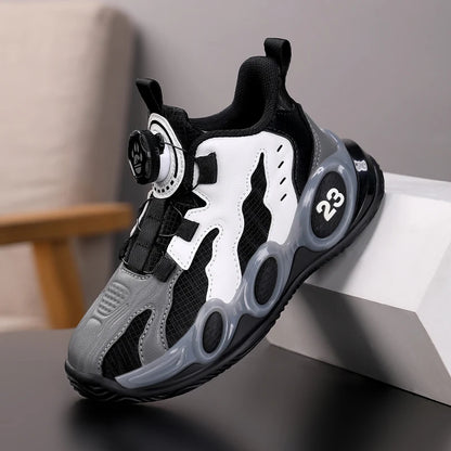 Fashion Basketball Shoes High-top PU Leather