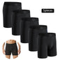 5pcs Mid-Long Cotton Boxer Shorts Men Underwear