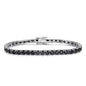 Black Moissanite Tennis Bracelet Full Diamond Sterling