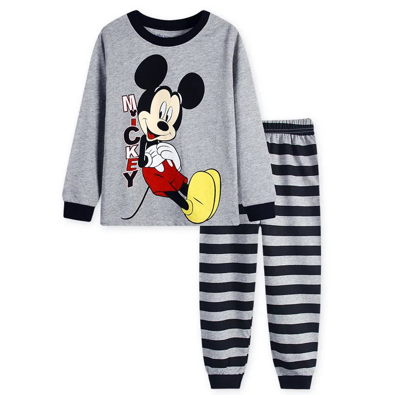 2 Pcs Boys/Girls Mickey Sleepwear Pajamas