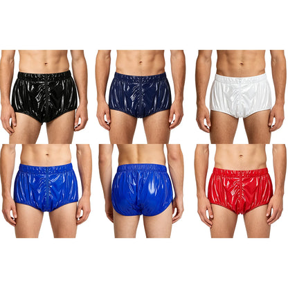 Mens Waterproof Diaper Cover Front Zipper Briefs