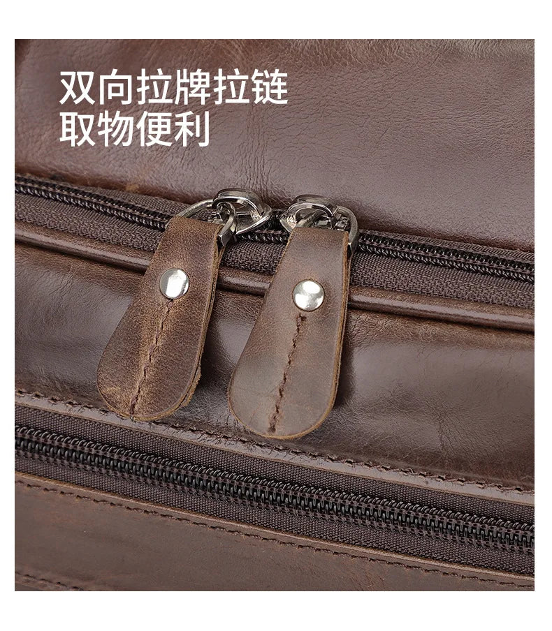 Genuine Leather Men Briefcase Business bag