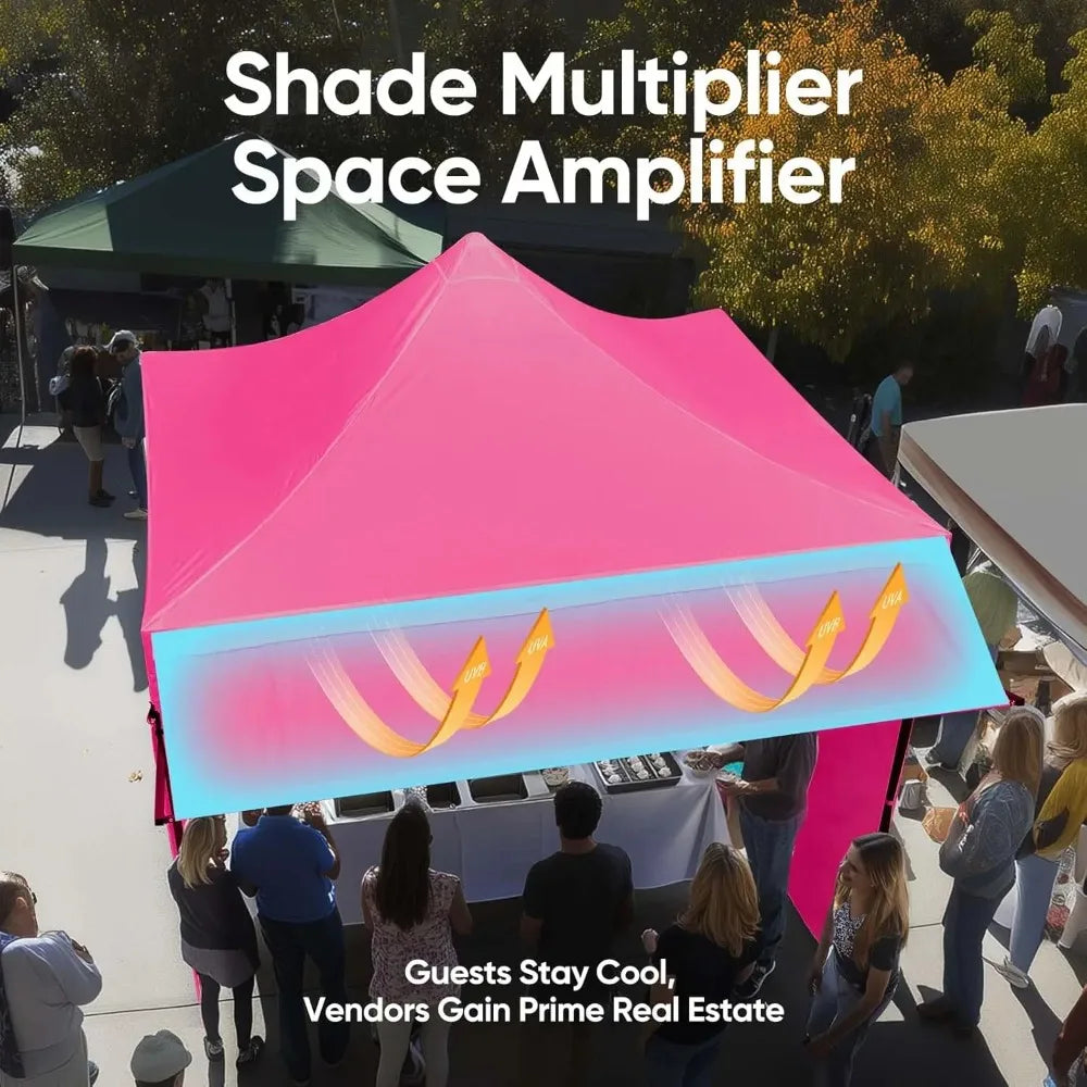 Heavy Duty Pop Up Canopy 3 Removable Sidewalls