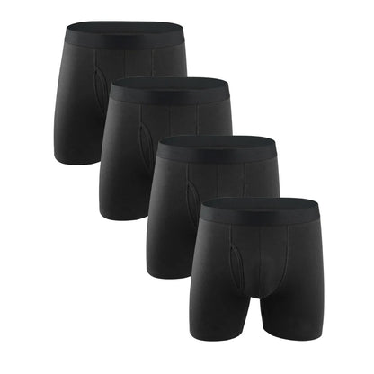 Mens Long Cotton Boxer Shorts Underwear