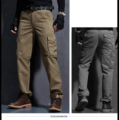 Work Khaki Tactical Pants Men Military Jogger