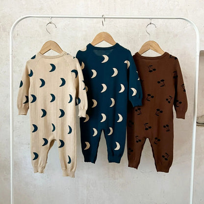 Boy/Girl Pure Cotton Cartoon Crawling Clothes