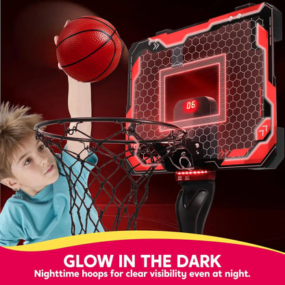 Mini Indoor Basketball Hoop Light Up Scoreboard