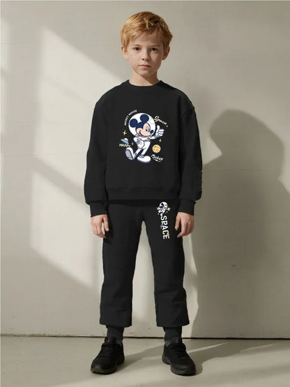 2 Pcs Boys Sets Casual Sweatshirt Hoodies and Sweatpantt