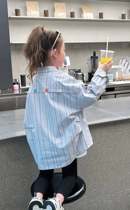 Stylish Lightweight Long Sleeve Tween Girls Shirt