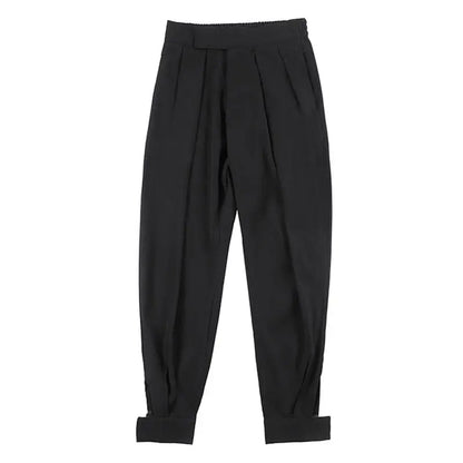 Solid Color Baggy Casual Harem Pants Men