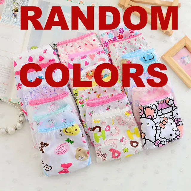 10 Piece Cartoon Design Underwear For Girls