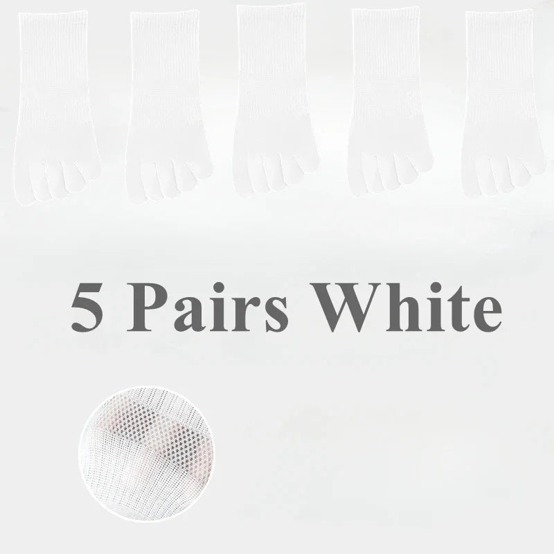 5 Pairs  Women Sports Toe Socks