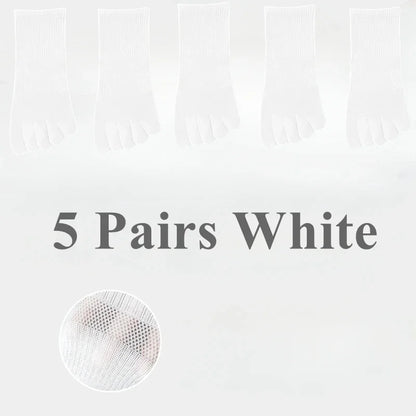 5 Pairs  Women Sports Toe Socks