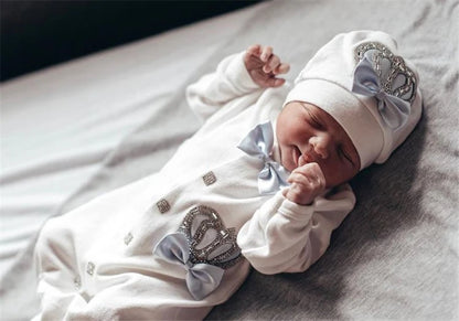 5 Pcs Girl/Boy Hospital Exit Newborn Bling Outfits