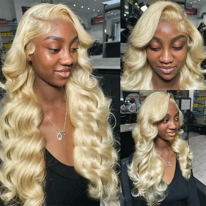 Blonde Body Wave Lace Front Wig Human Hair