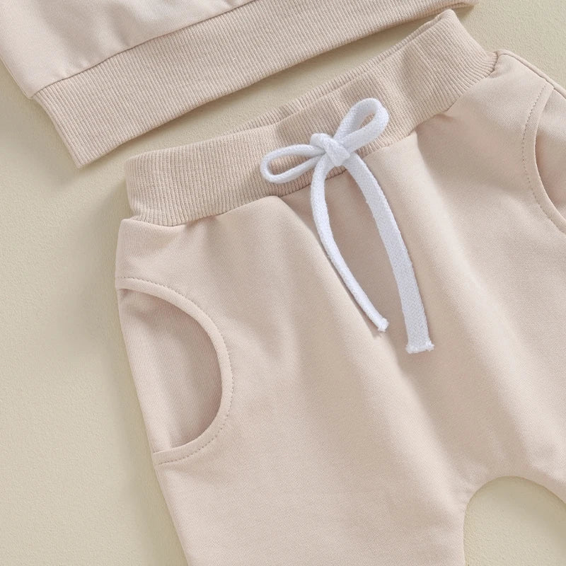 2 Pcs Baby Girls Long Sleeve Sweatshirt Outfits