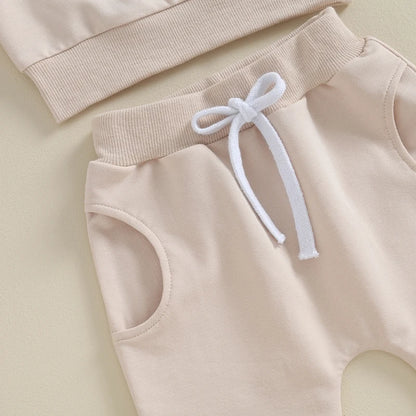 2 Pcs Baby Girls Long Sleeve Sweatshirt Outfits