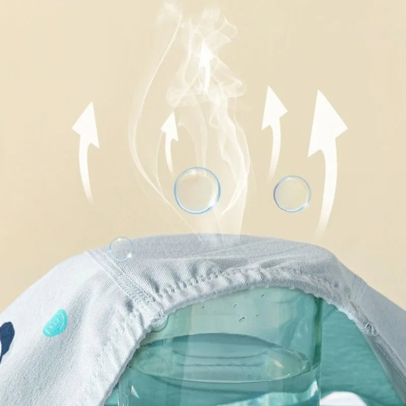 4PCS Boys Cotton Antibacterial Cute Cartoon Breathable Underwear