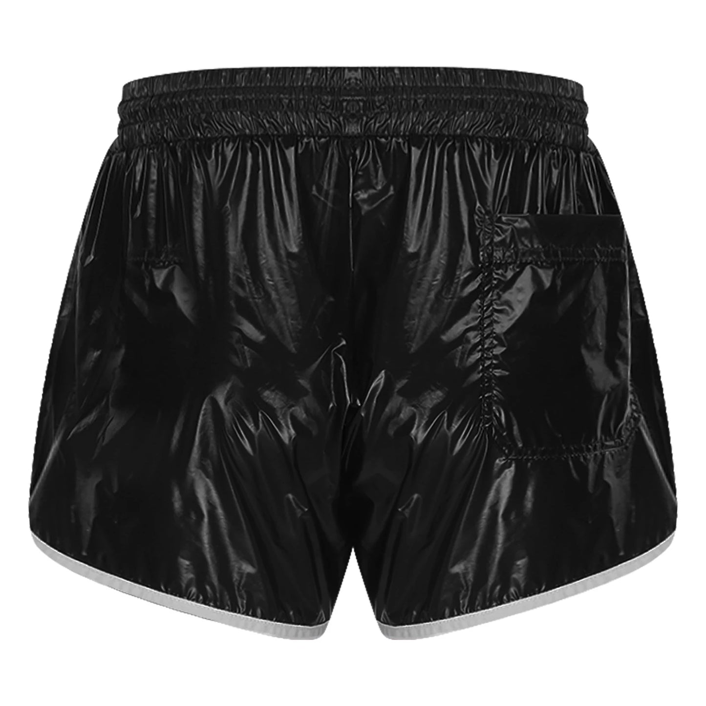 Mens Drawstring Waterpoof Swimming Trunks With Pockets
