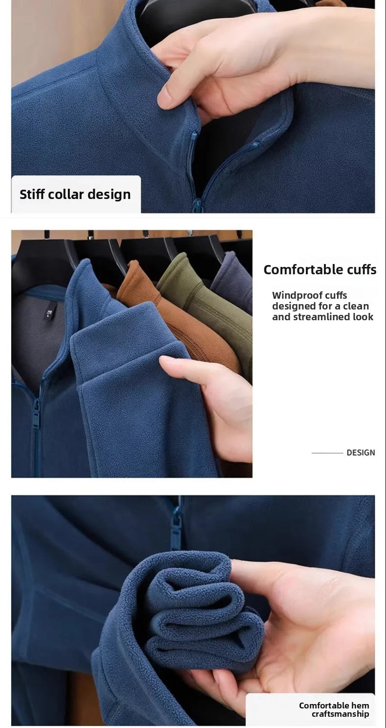 Zipper Hoodie Sweatshirt Fleece Lined Cardigan Jacket